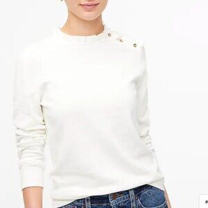 Jcrew Factory Ruffle sweater with buttonsItem BC568, XS